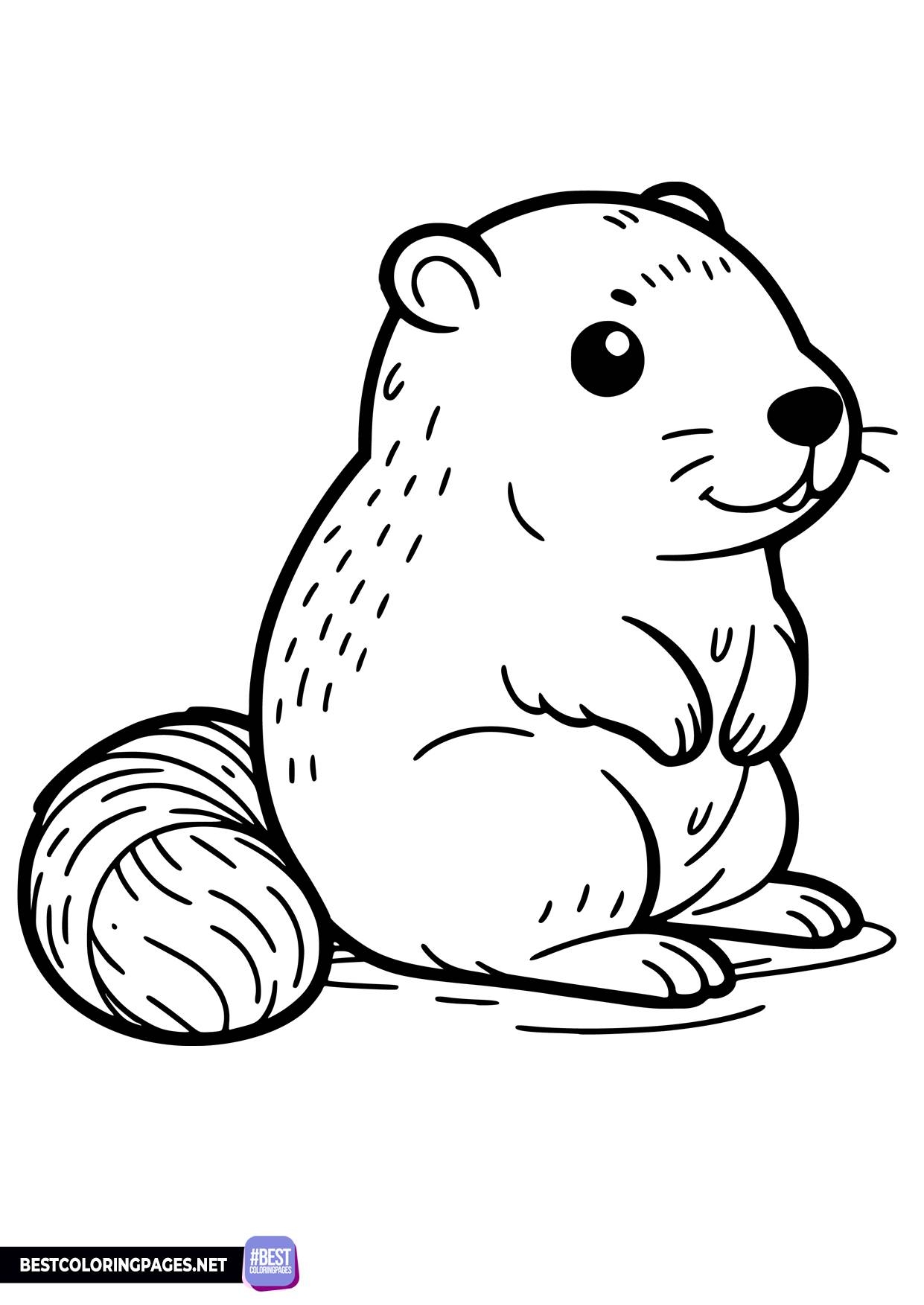Groundhog Day Coloring Pages Free Printable Groundhog Day Coloring Pages Free Printable