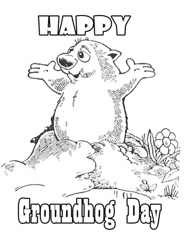 Groundhog Day Printable Coloring Pages At GetColorings Free
