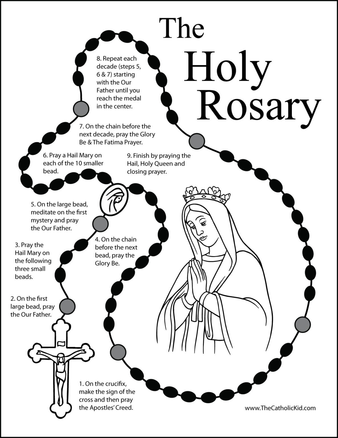 Guide How To Pray The Rosary Printable Booklet Printable Word Searches Guide How To Pray The Rosary Printable Booklet Printable Word Searches