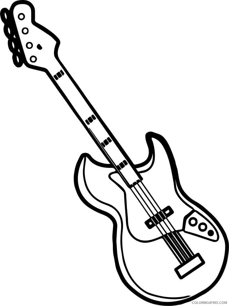 Guitar Coloring Pages Guitar 10 Printable 2021 3045 Coloring4free Guitar Coloring Pages Guitar 10 Printable 2021 3045 Coloring4free