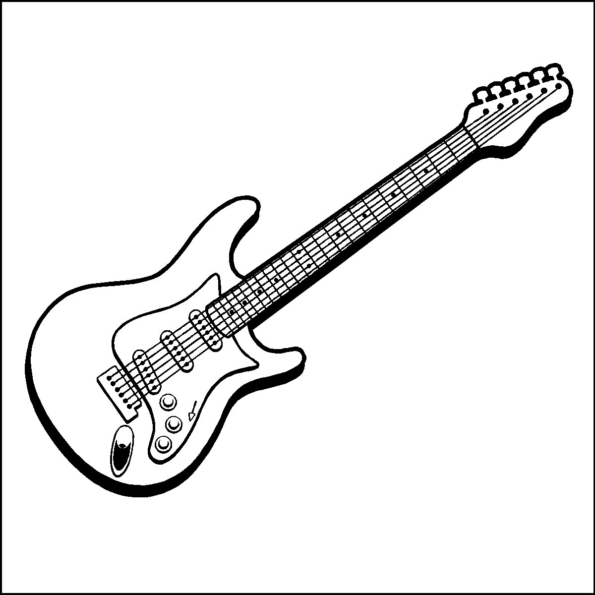 Guitar Girl Coloring Pages Guitar Girl Coloring Pages