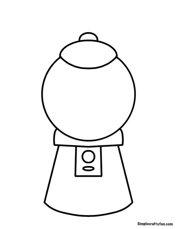 Gumball Machine Free Printable Activity Gumball Machine Free Printable Activity