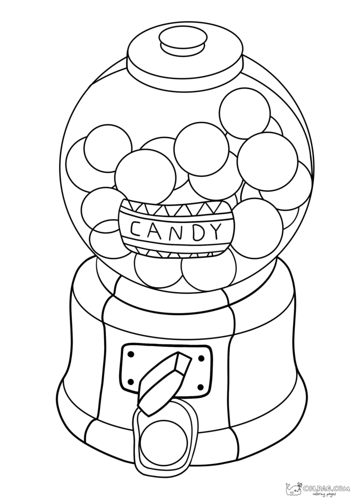 Gumball Machine Printable Coloring Pages Gumball Machine Printable Coloring Pages