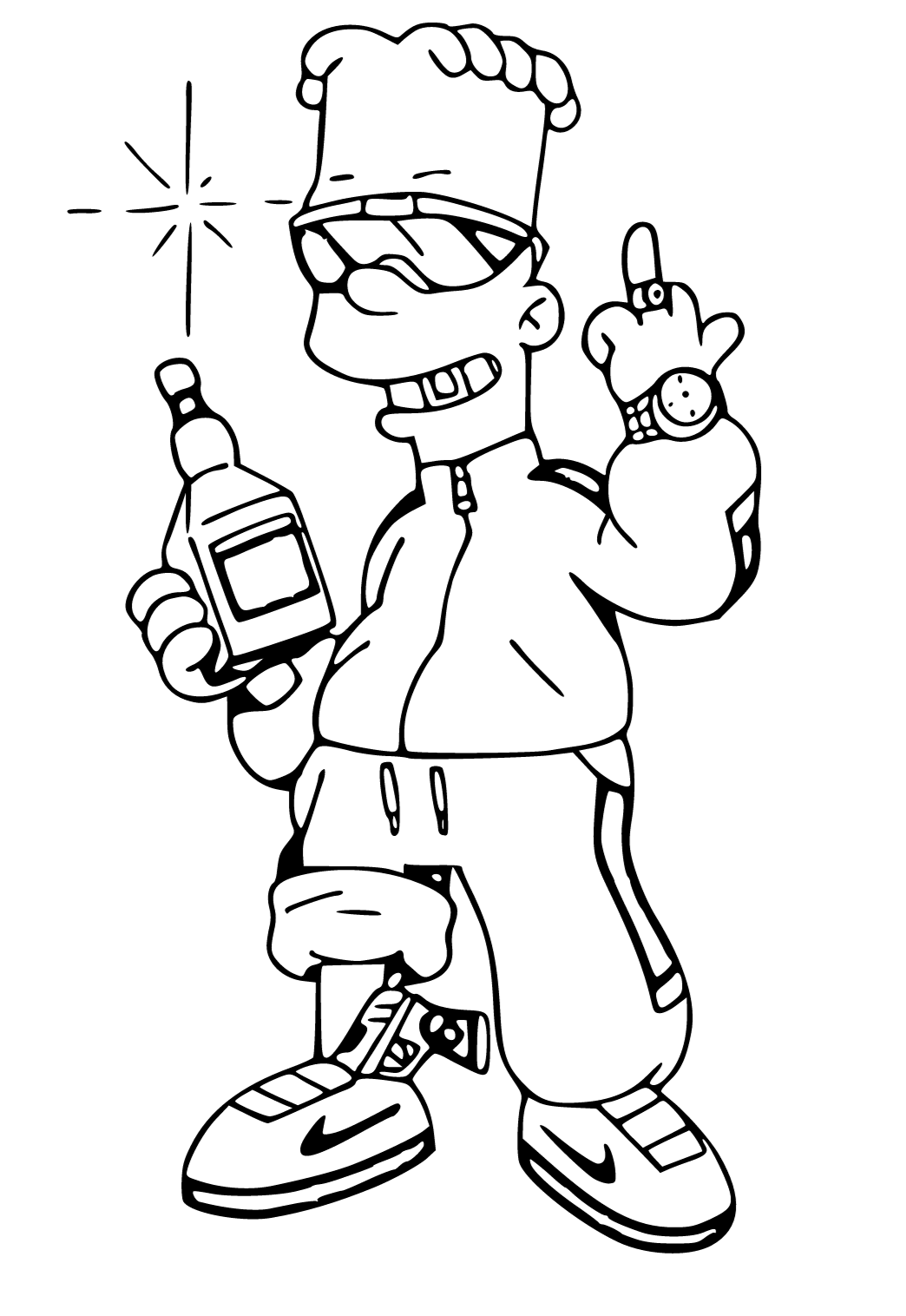 Gun Coloring Pages Bart Simpson Coloring Pages Gun Coloring Pages Bart Simpson Coloring Pages