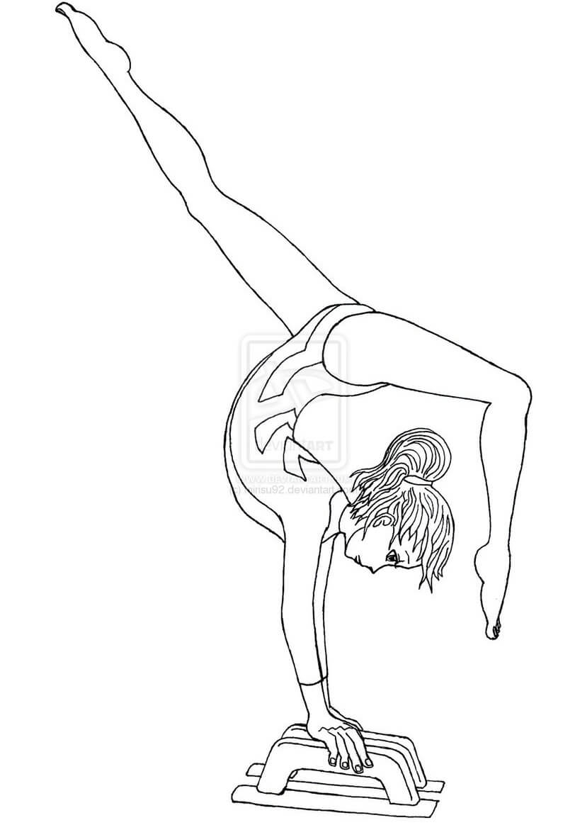 Gymnastics Coloring Pages Free Printable Coloring Pages For Kids