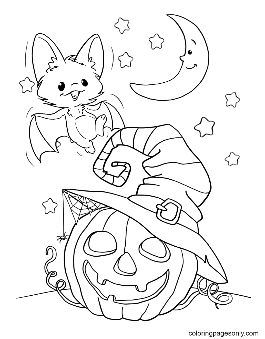 Halloween Bat Coloring Pages Printable Halloween Bat Coloring Pages Printable