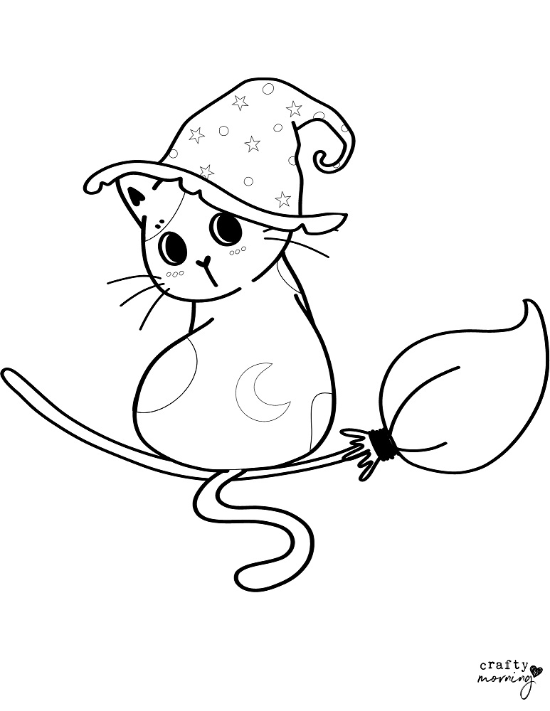 Halloween Cat Coloring Page Free Printables Coloring Home Halloween Cat Coloring Page Free Printables Coloring Home
