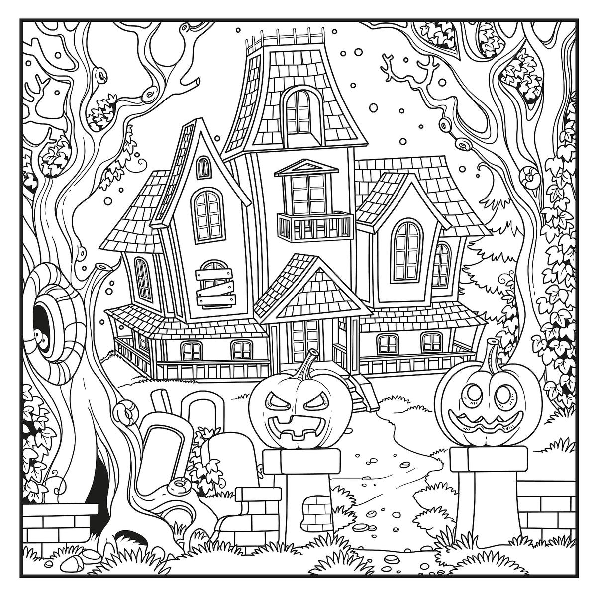 Halloween Drawing Coloring Pages