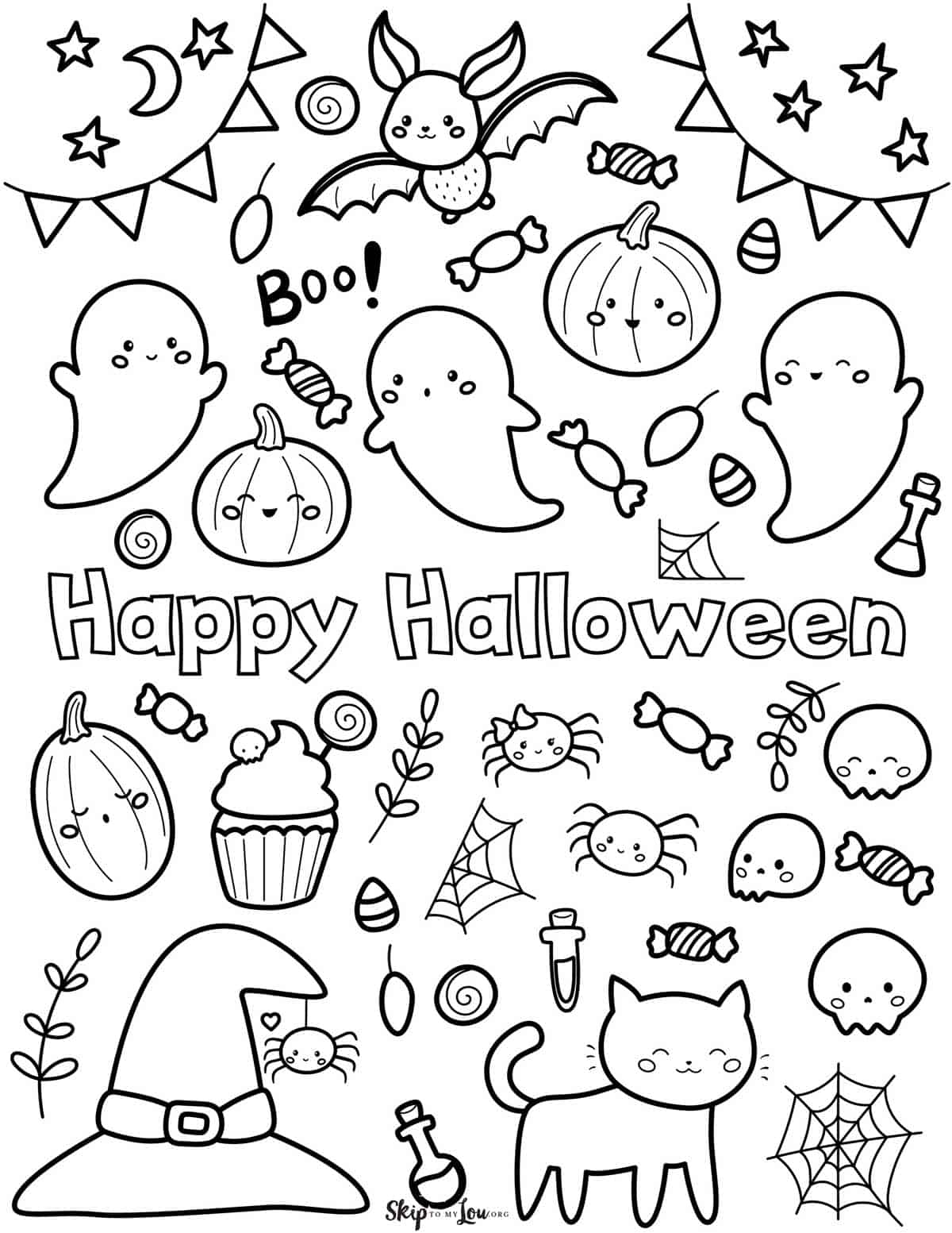 Halloween Drawings Printable Halloween Drawings Printable