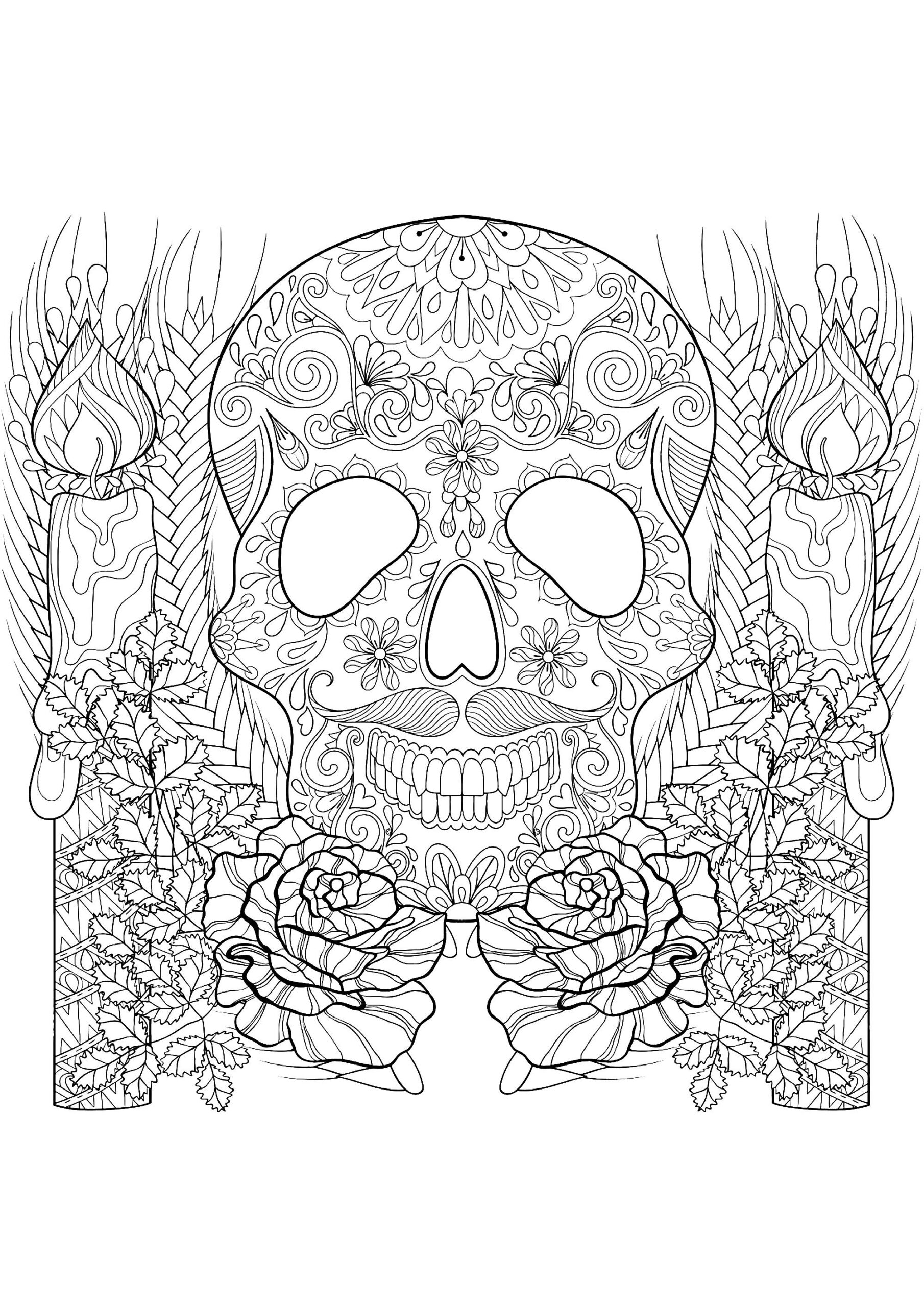Printable Halloween Coloring Pages For Adults Printable Halloween Coloring Pages For Adults