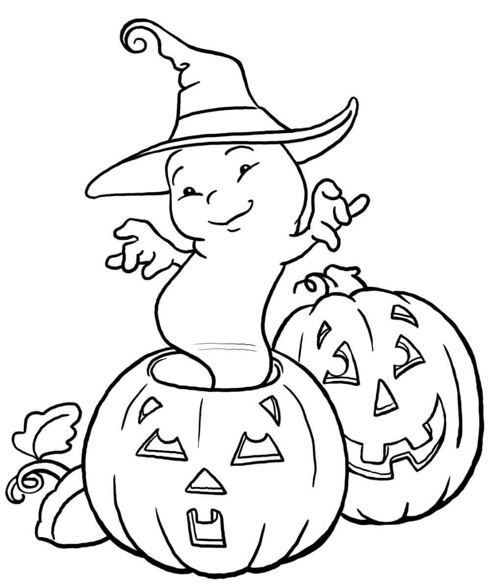 Halloween Ghost Coloring Pages Halloween Ghost Coloring Pages
