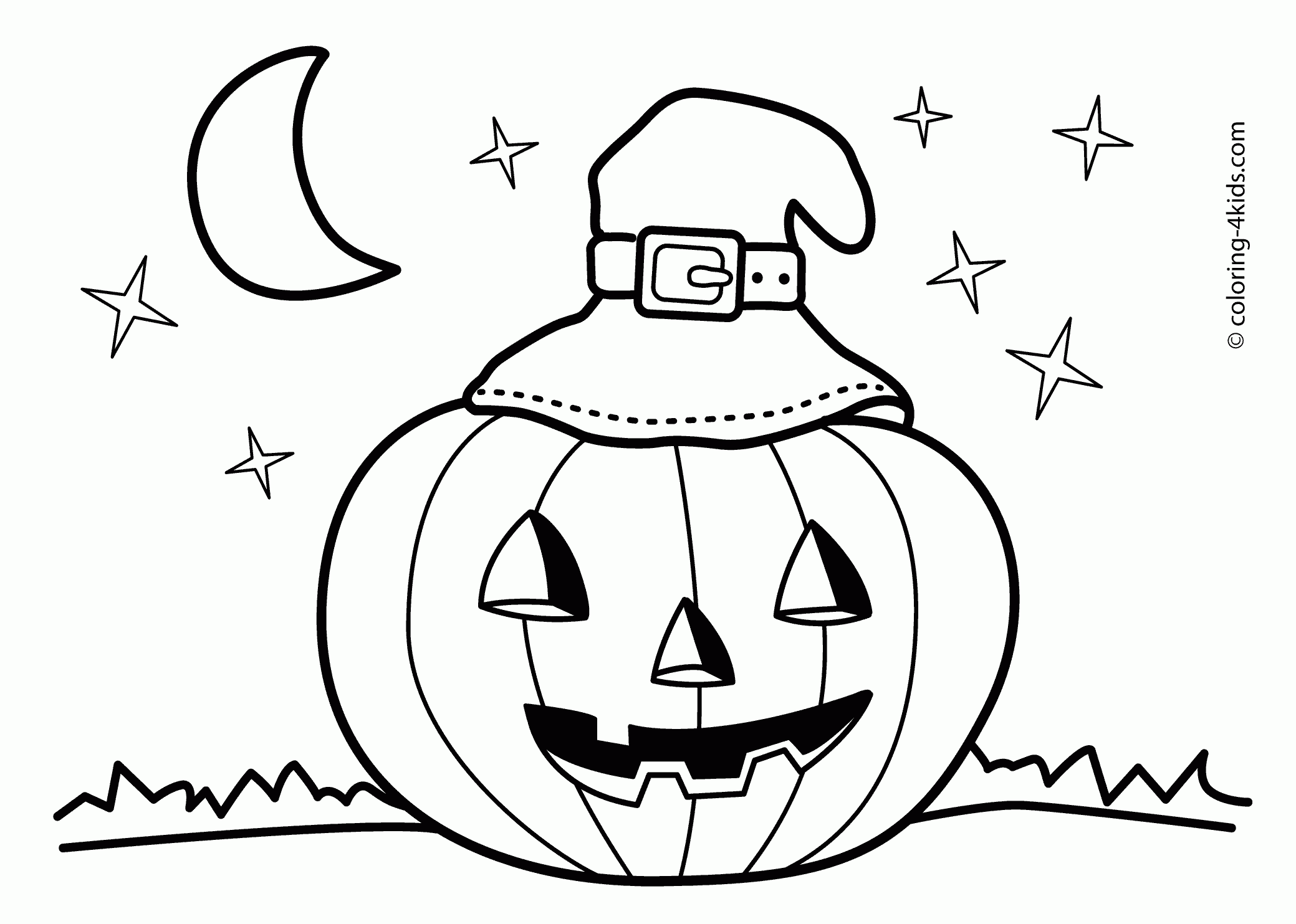 Halloween Jack O Lantern Coloring Pages For Kids Printable Free Halloween Jack O Lantern Coloring Pages For Kids Printable Free