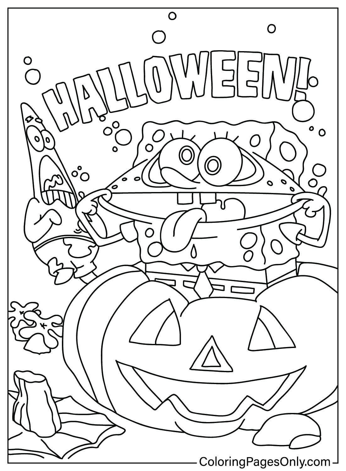 Halloween Spongebob Coloring Page Halloween Coloring Pages Cartoon Halloween Spongebob Coloring Page Halloween Coloring Pages Cartoon