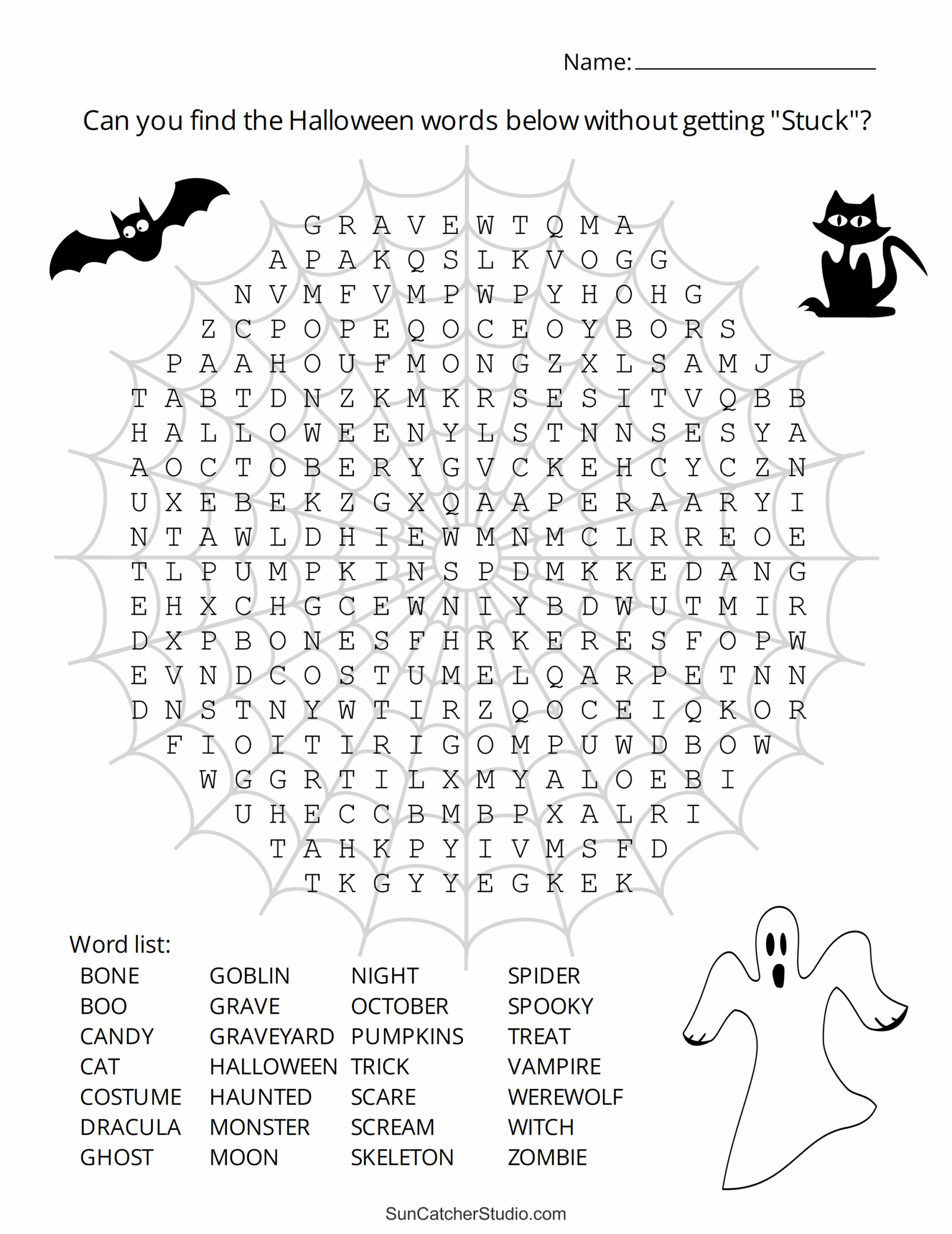 Halloween Word Search Free Printable Puzzles Free Printables Halloween Word Search Free Printable Puzzles Free Printables