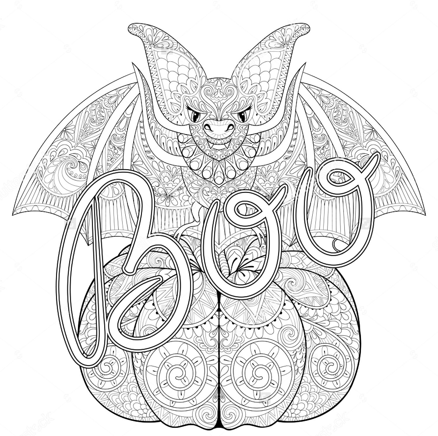 Halloween Zentangle Bat Halloween Coloring Pages For Adults Halloween Zentangle Bat Halloween Coloring Pages For Adults