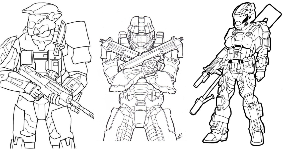 Halo Coloring Pages Printable Halo Coloring Pages Printable