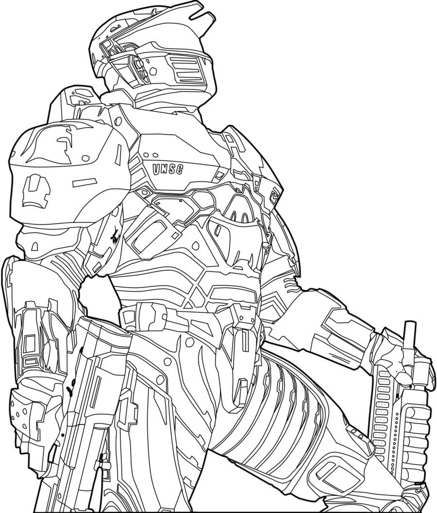 Halo Printable Coloring Pages Halo Printable Coloring Pages