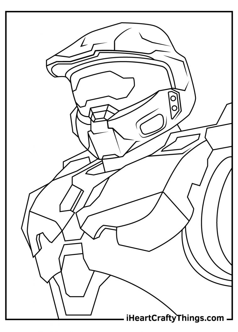 Halo Printable Coloring Pages Halo Printable Coloring Pages