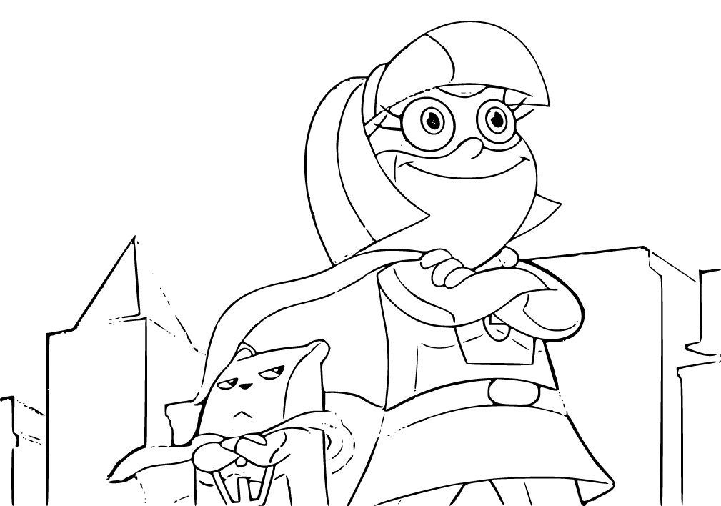 Hamster And Gretel Superheroes Standing Coloring Page Hamster And Hamster And Gretel Superheroes Standing Coloring Page Hamster And