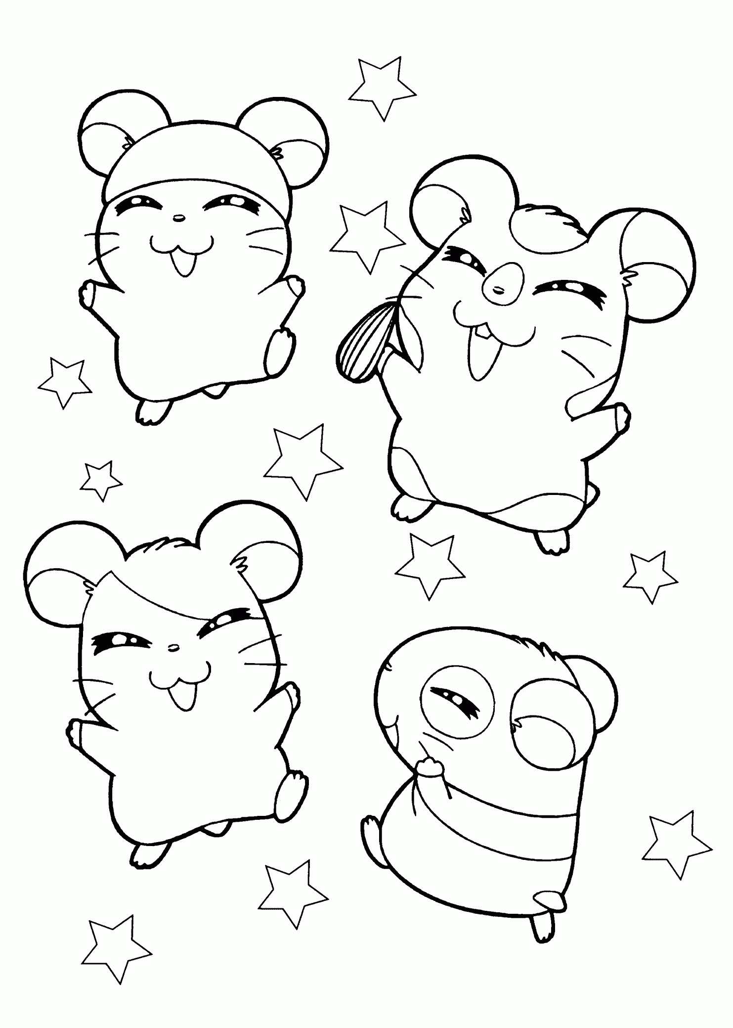 Hamster Printable Coloring Pages Hamster Printable Coloring Pages