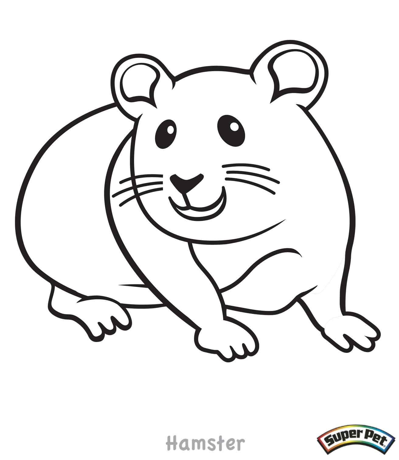 Hamster Printable Coloring Pages Hamster Printable Coloring Pages