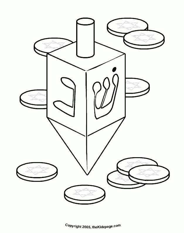 Dreidel Coloring Pages Printable Dreidel Coloring Pages Printable