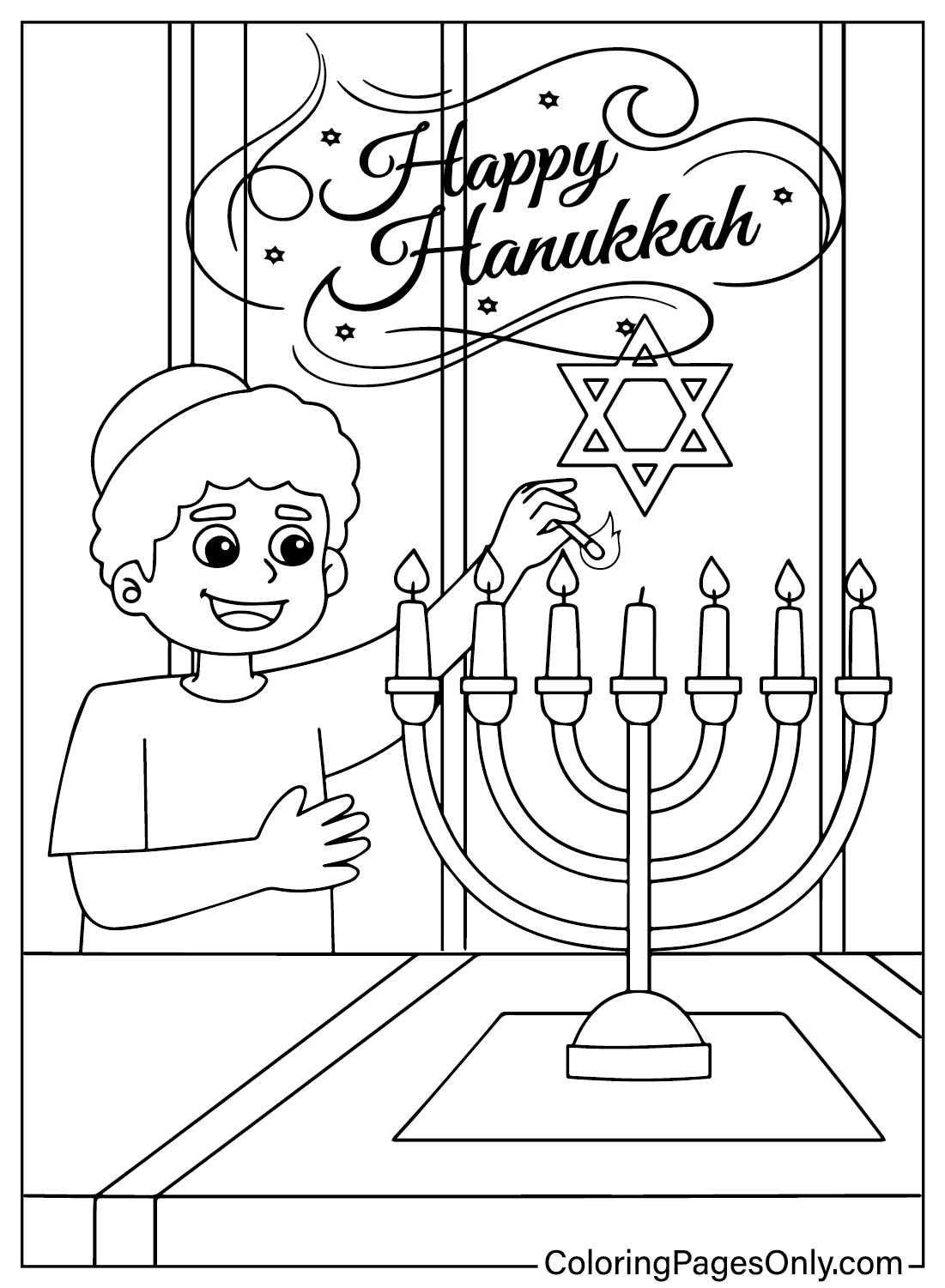 Hanukkah Coloring Page Free Printable Coloring Pages Hanukkah Coloring Page Free Printable Coloring Pages