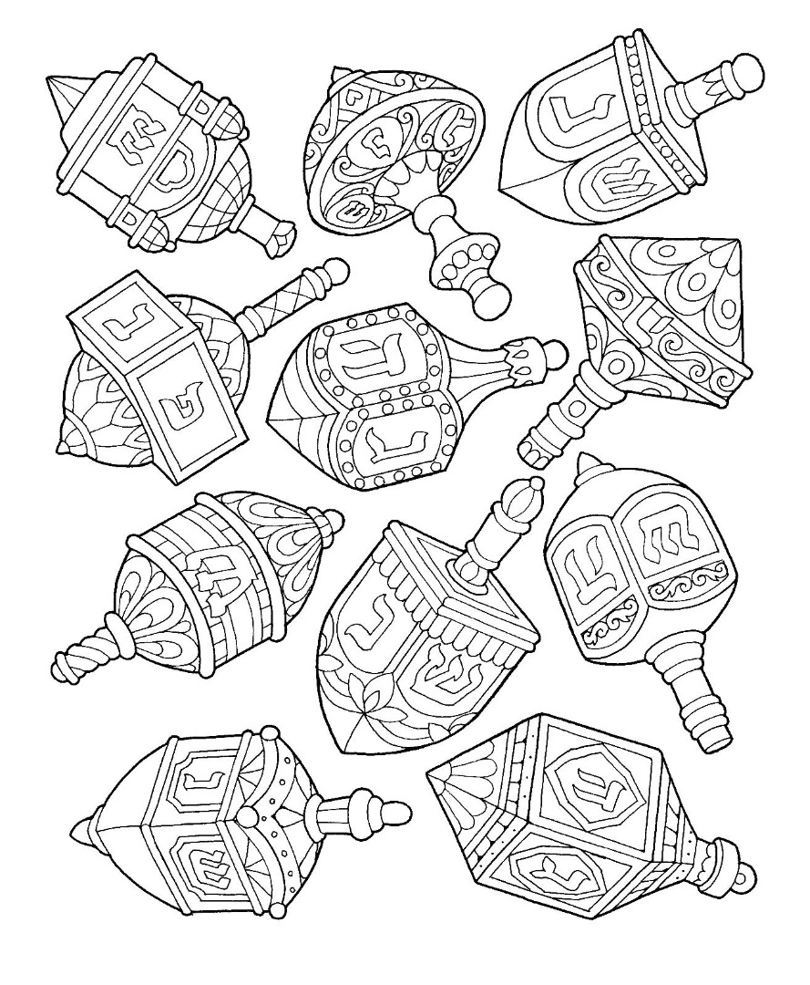 Hanukkah Coloring Pages