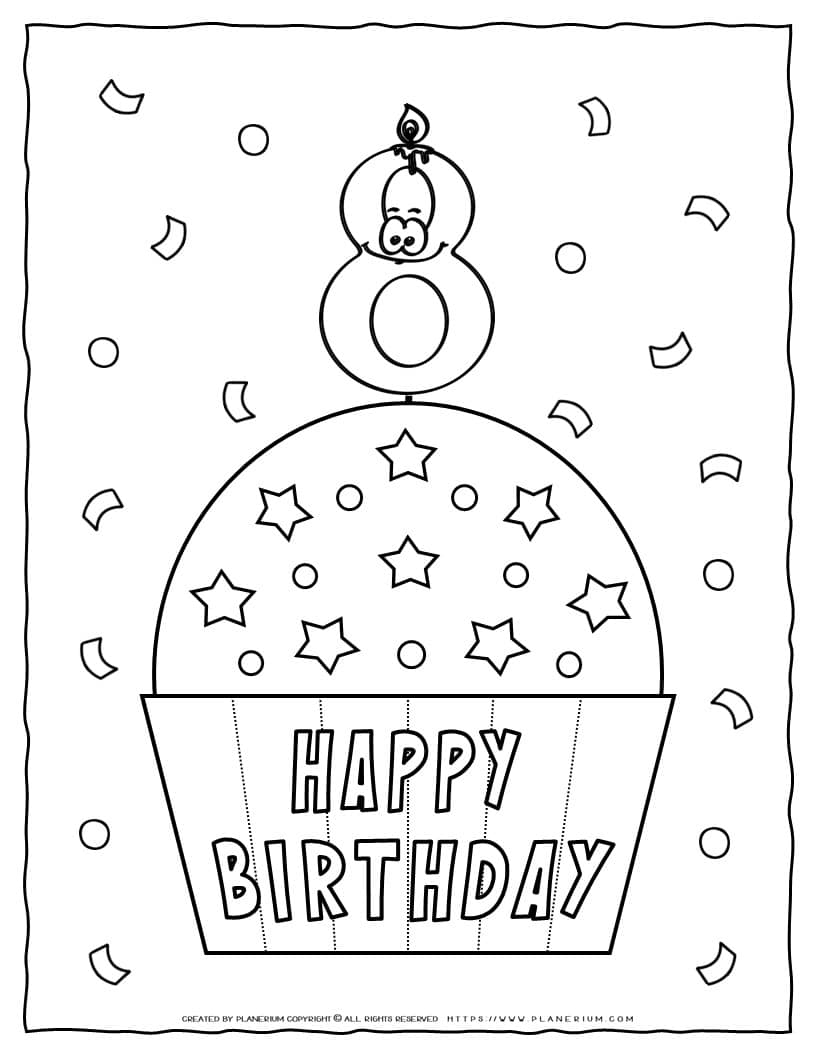 Happy 9th Birthday Coloring Page Subeloa11 Vrogue Co