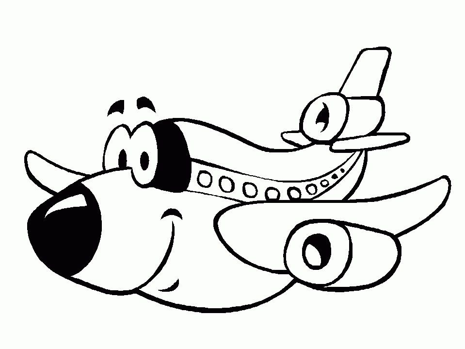 Happy Airplane Coloring Page Free Printable Coloring Pages For Kids Happy Airplane Coloring Page Free Printable Coloring Pages For Kids