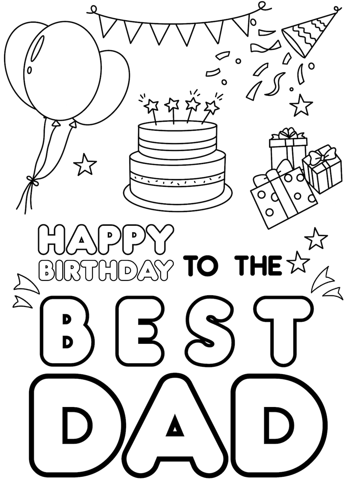 Happy Birthday Dad Coloring Pages Printable Web These Would Be Great Happy Birthday Dad Coloring Pages Printable Web These Would Be Great