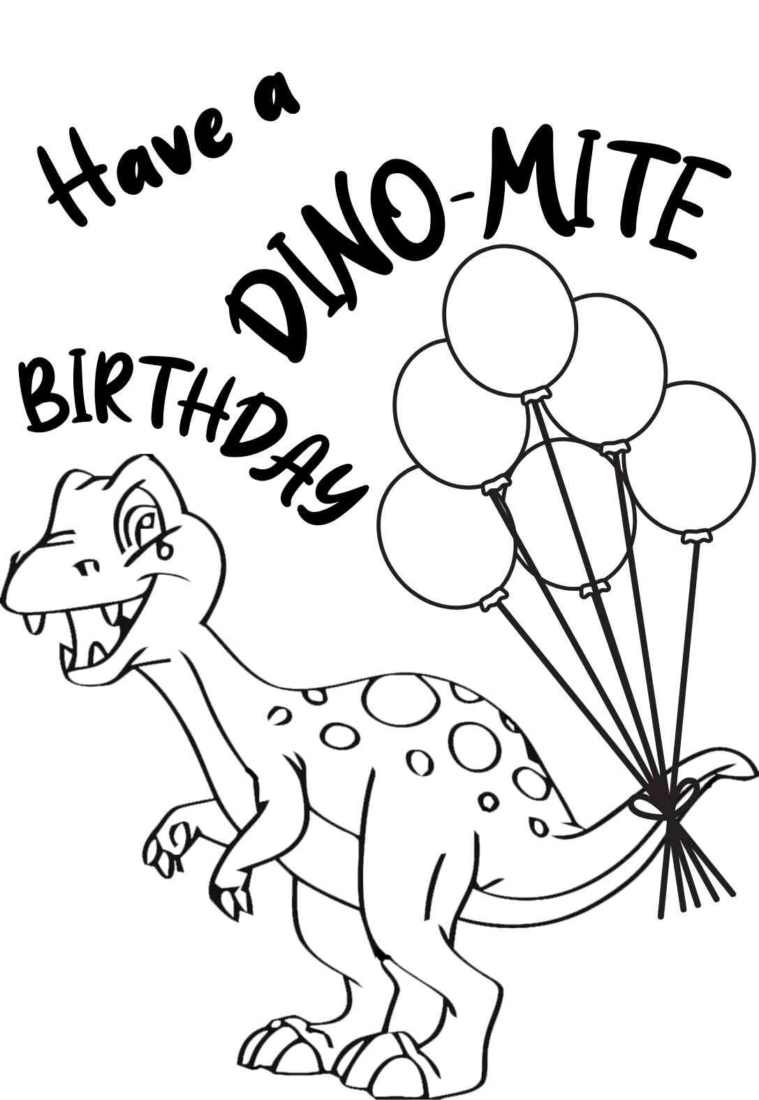 Printable Birthday Color Pages Printable Birthday Color Pages