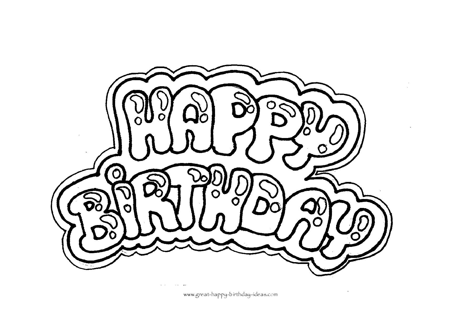 Happy Birthday Drawing Ideas At GetDrawings Free Download
