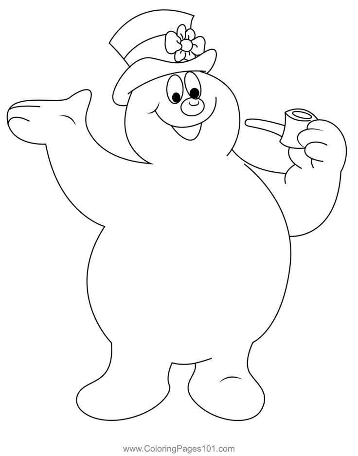 Happy Frosty The Snowman Coloring Page Snowman Coloring Pages Frosty Happy Frosty The Snowman Coloring Page Snowman Coloring Pages Frosty