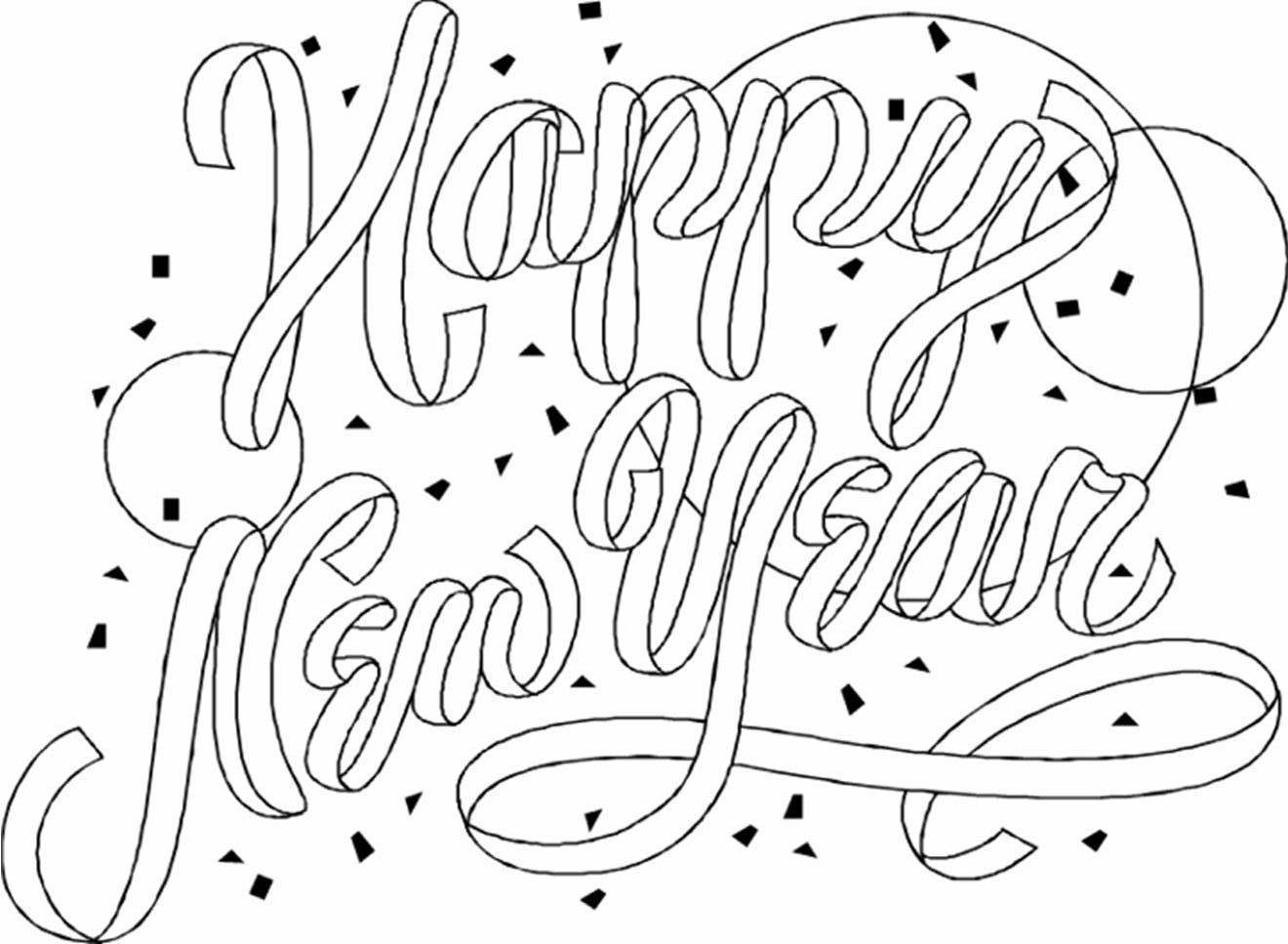 Happy New Year Coloring Pages Printable At GetColorings Free Happy New Year Coloring Pages Printable At GetColorings Free