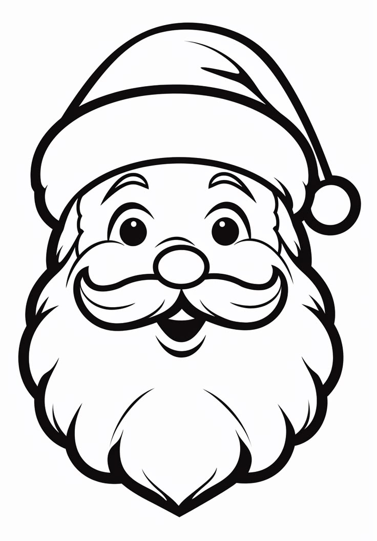 Happy Santa Claus Printable Coloring Page For Free Pupla Happy Santa Claus Printable Coloring Page For Free Pupla