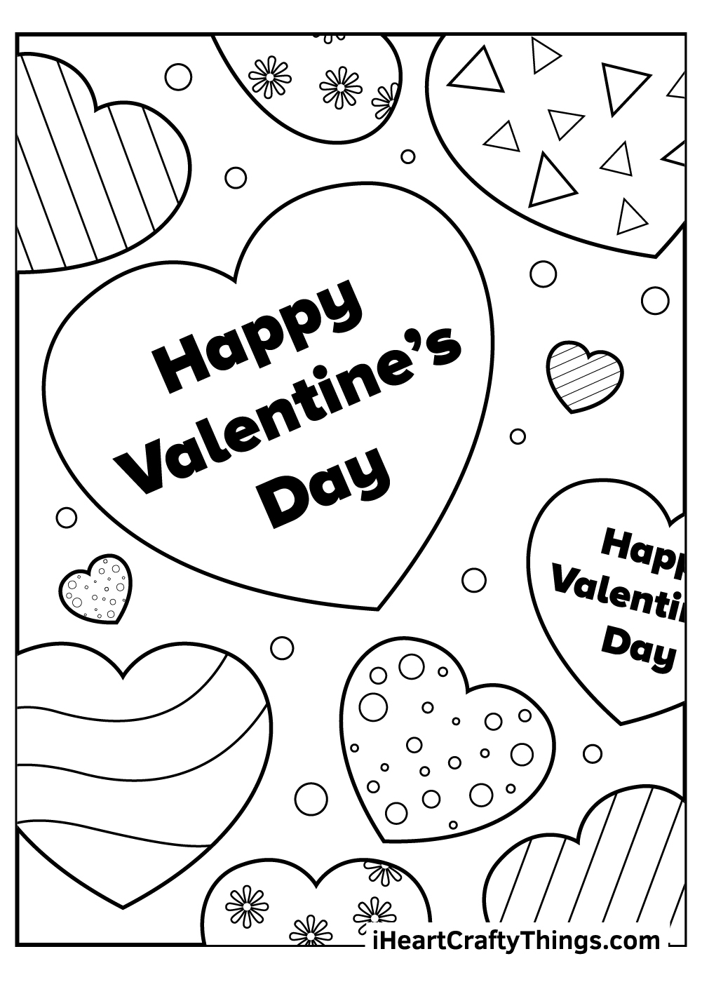 Happy Valentines Day Coloring Pages Printable