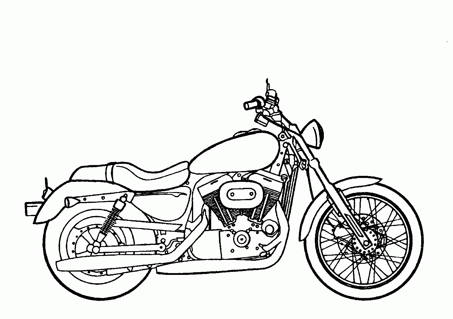 Free Printable Harley Davidson Coloring Pages Free Printable Harley Davidson Coloring Pages
