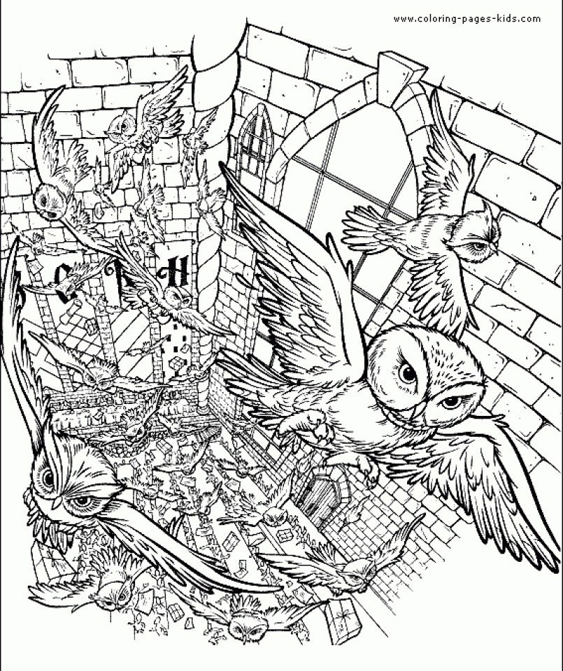 Free Printable Harry Potter Coloring Pages Free Printable Harry Potter Coloring Pages
