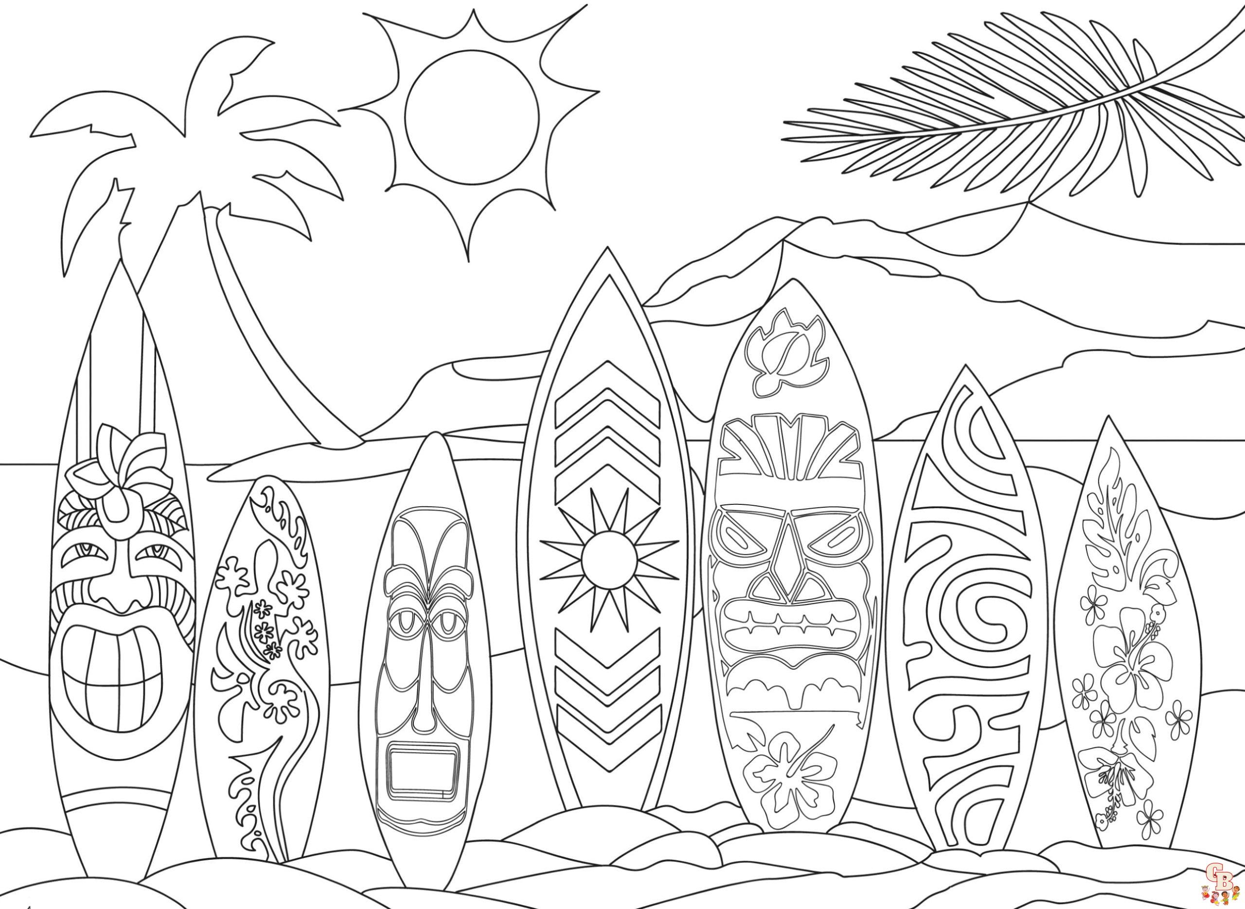 Hawaiian Coloring Pages Printable Hawaiian Coloring Pages Printable