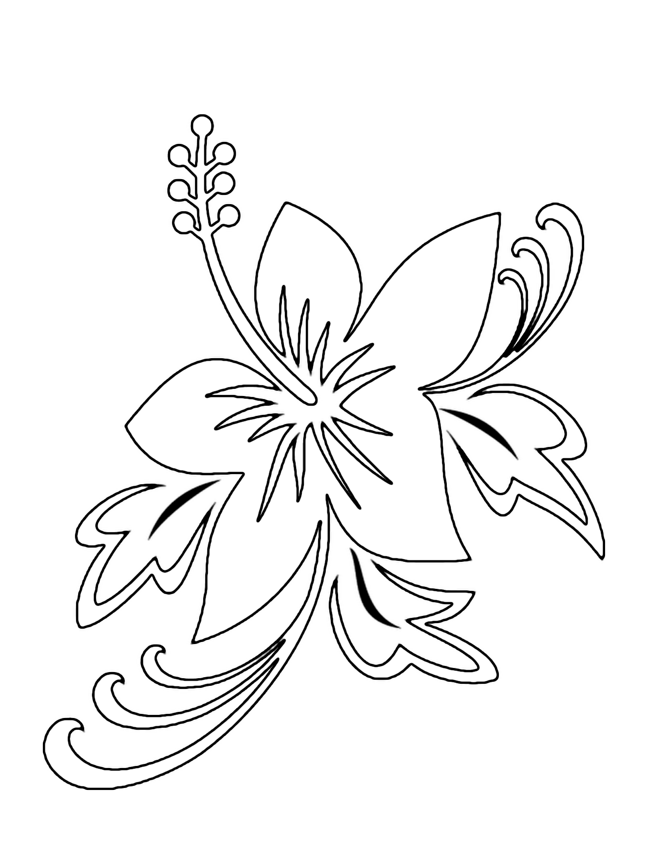 Printable Flower Color Pages Printable Flower Color Pages