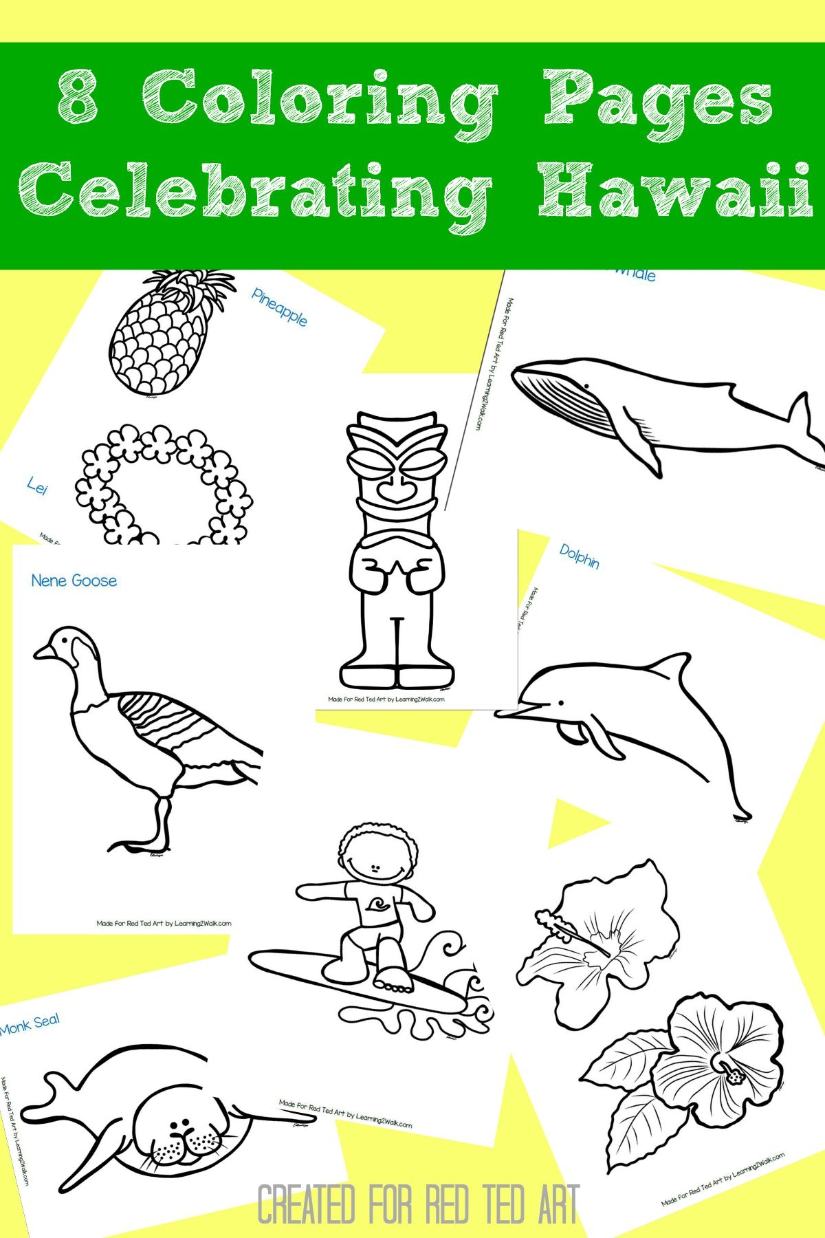 Hawaiian Printable Coloring Pages Hawaiian Printable Coloring Pages