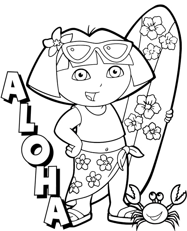 Hawaiian Printable Coloring Pages Hawaiian Printable Coloring Pages