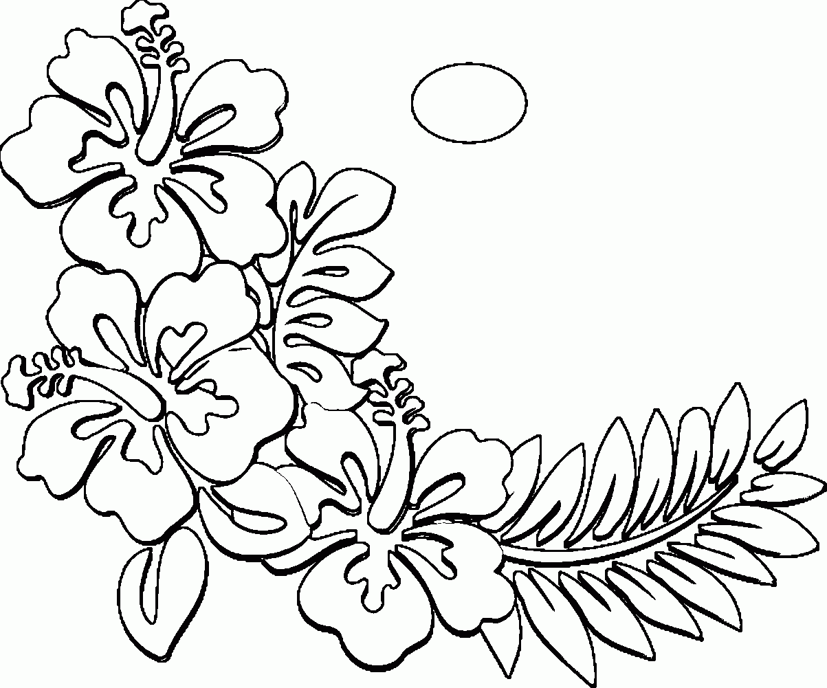 Hawaiian Printable Coloring Pages Hawaiian Printable Coloring Pages
