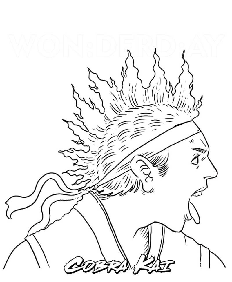 Hawk Cobra Kai Coloring Page Free Printable Coloring Pages For Kids