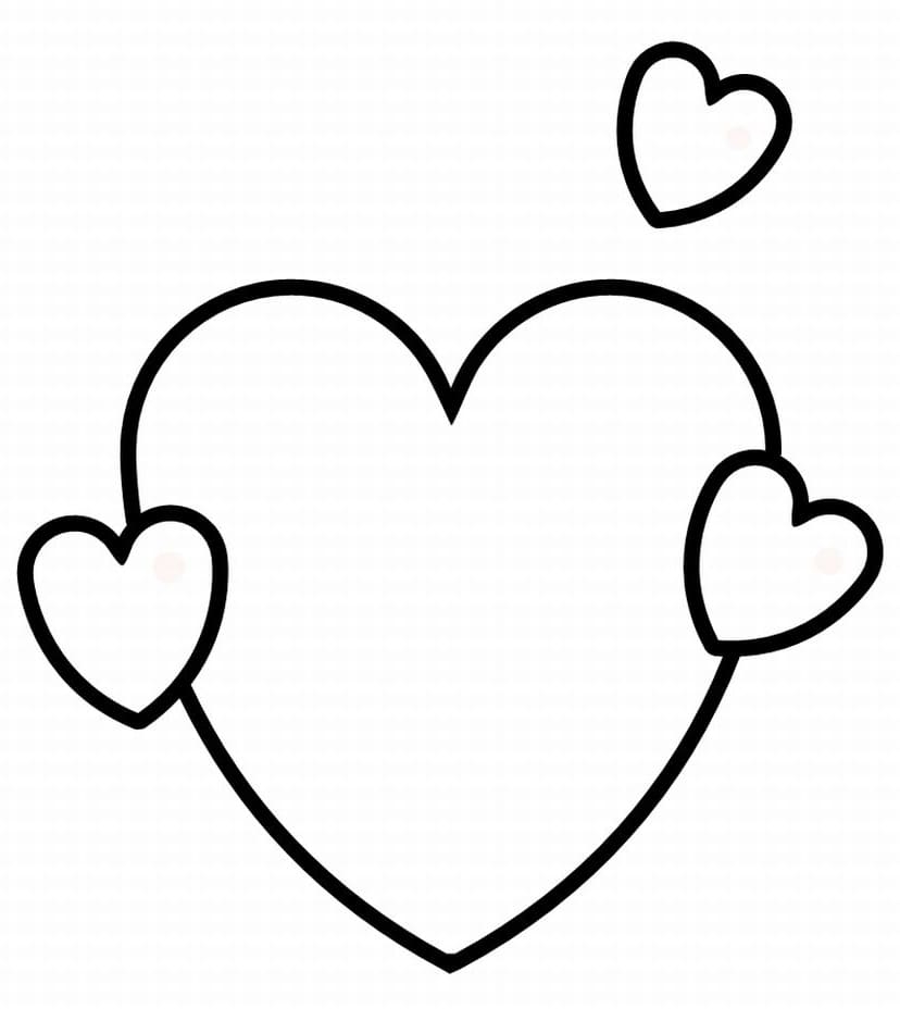 Printable Hearts Coloring Pages Printable Hearts Coloring Pages