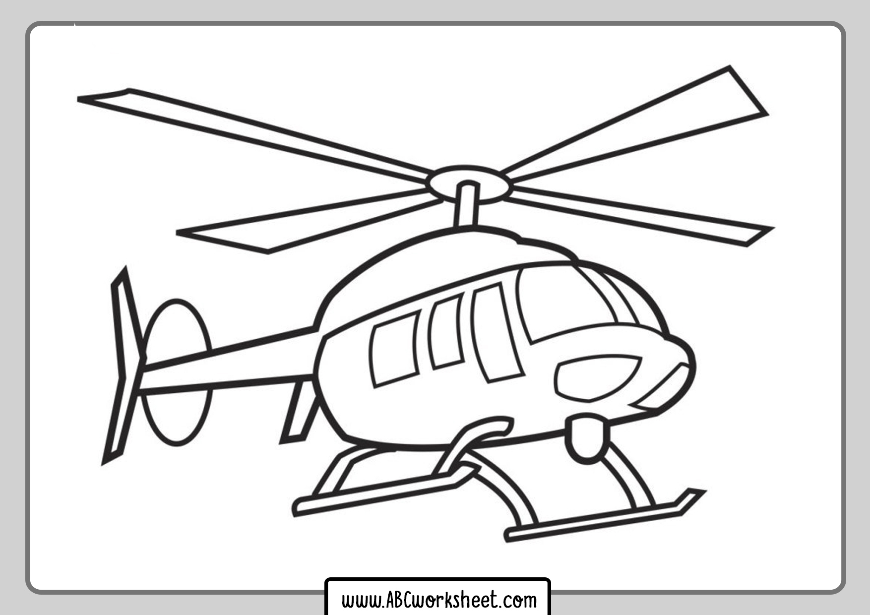 Helicopter Printable Coloring Pages Helicopter Printable Coloring Pages