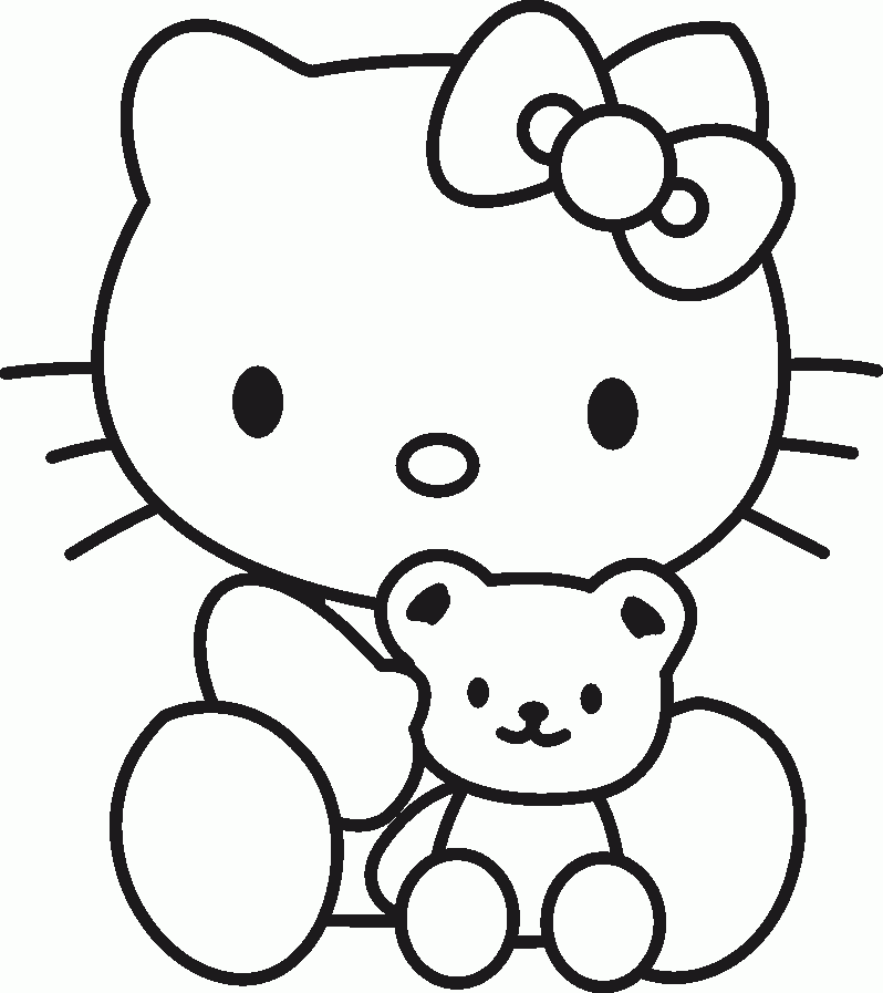 Hello Kitty Coloring Pages Printable