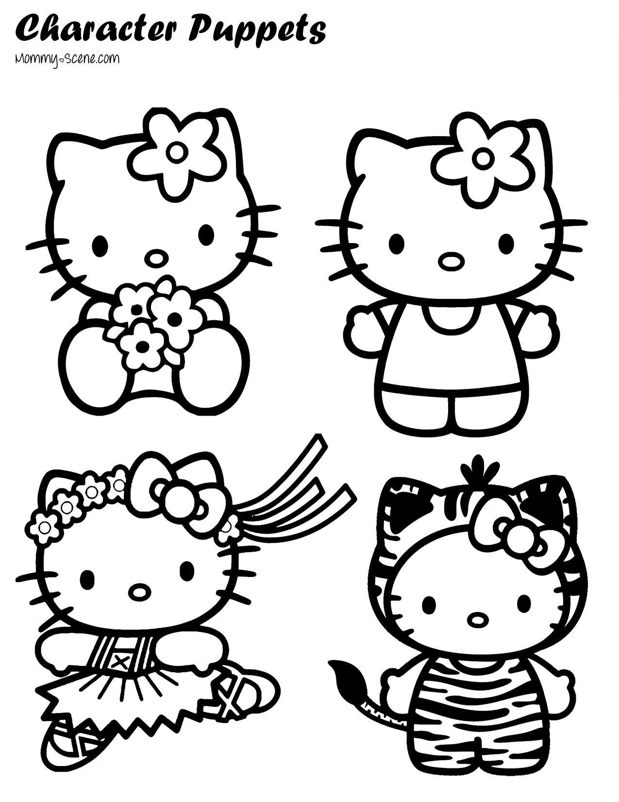 Hello Kitty And Friends Printable Coloring Pages Hello Kitty And Friends Printable Coloring Pages