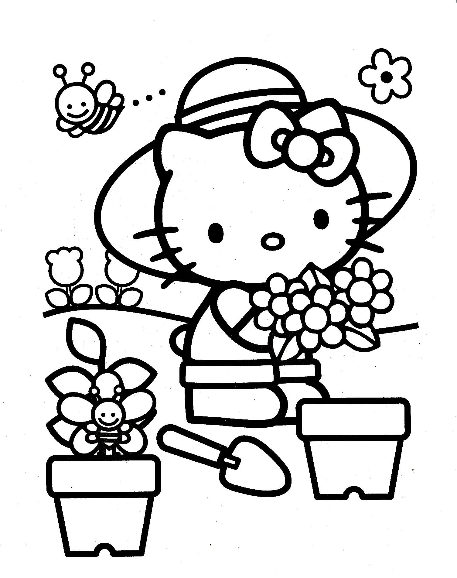 Hello Kitty Segurando Bal O De Urso Para Colorir Imprimir E Grupoats Hello Kitty Segurando Bal O De Urso Para Colorir Imprimir E Grupoats